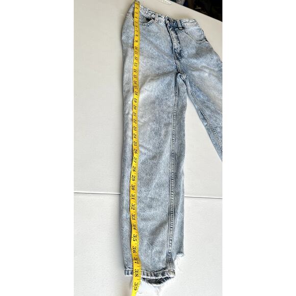 Cheap Monday Donna Trash Metal Destroyed Jeans Women 23 Denim Loose Distressed - Picture 7 of 13
